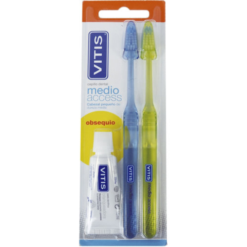 Cepillo dental adulto vitis access medio blister 2 unidades - vitis access