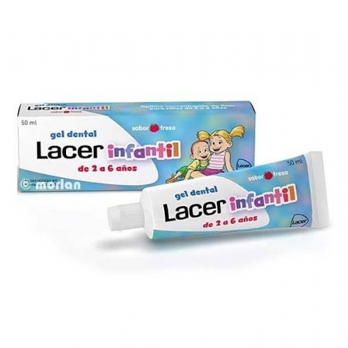 Lacer infantil gel dental (1 envase 75 ml fresa)