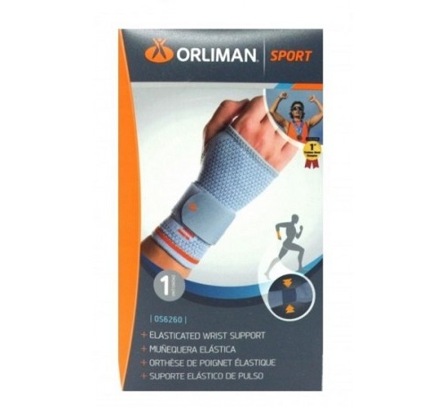 Muñequera elastica - orliman sport os6260 (1 unidad talla 2)