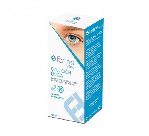 Farline optica solucion unica lentes de contacto (1 envase 100 ml)