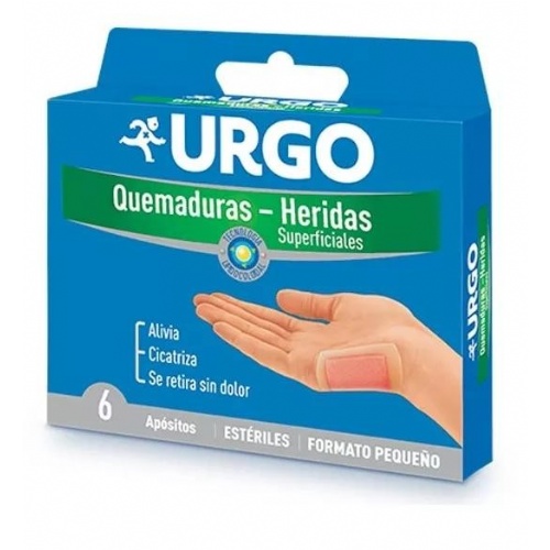 Urgo quemaduras heridas superficiales (pequeño 6 u)