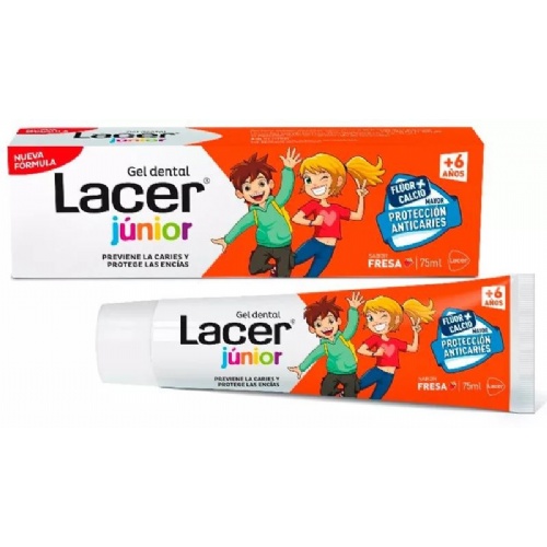 Lacer junior gel dental (1 envase 75 ml sabor fresa)
