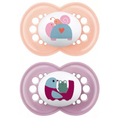 Chupete silicona - mam original (+ 6 m pack doble rosa)