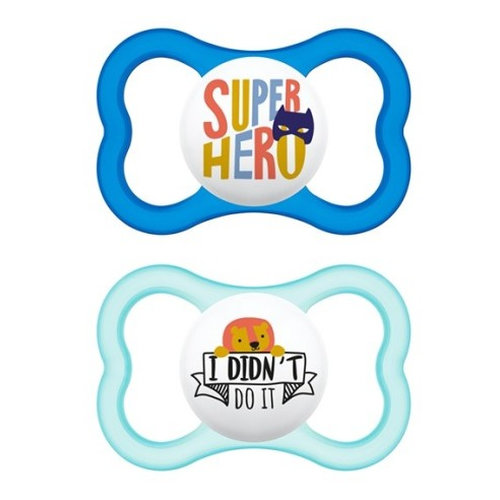 Chupete silicona simetrica mam air + 16 meses matt a pack doble - mam air