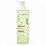 A-derma exomega control gel limpiador emoliente - 2 en 1 cuerpo y cabello (1 envase 500 ml)