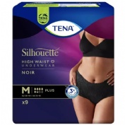 Tena silhouette cintura alta - braga absorb inc orina dia anat (negro talla m 9 u)