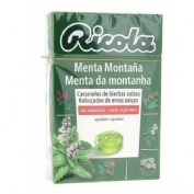 Ricola caja caramelos s/a menta montaña 50 gr
