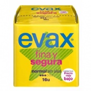 Compresas higienicas femeninas - evax fina y segura (normal 16 compresas)