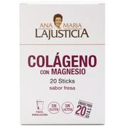 Colageno con magnesio ana maria lajusticia 20 sticks 5 g sabor fresa - ana maria lajusticia