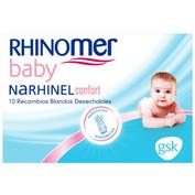 Aspirador nasal rhinomer baby 10 recambios blandos desechables