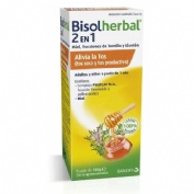 Bisolherbal 2 en 1 miel, fracciones de tomillo y llanten (jarabe 180 g)