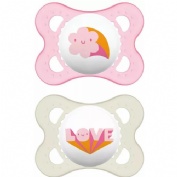 Chupete silicona - mam original (0-6 m pack doble rosa)