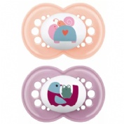 Chupete silicona - mam original (+ 6 m pack doble rosa)