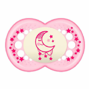 Chupete silicona - mam original night (+ 6 m pack doble rosa)