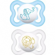Chupete silicona simetrica mam air 2 - 6 meses a pack doble - mam air