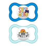 Chupete silicona simetrica mam air + 16 meses matt a pack doble - mam air