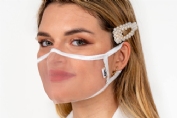 Mascarilla transparente xula GRIS-BLANCA
