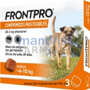 FRONTPRO 28 mg COMPRIMIDOS MASTICABLES PARA PERROS > 4-10 kg