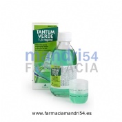 TANTUM VERDE 1,5 mg/ml SOLUCION PARA GARGARISMOS Y ENJUAGUE BUCAL , 1 frasco de 240 ml