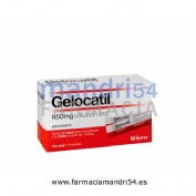 GELOCATIL 650 mg SOLUCION ORAL, 12 sobres