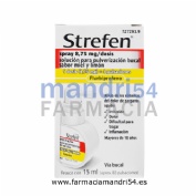 STREFEN SPRAY 8,75 MG/DOSIS SOLUCION PARA PULVERIZACION BUCAL SABOR MIEL Y LIMON 1 frasco de 15 ml