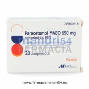 PARACETAMOL MABO 650 MG COMPRIMIDOS EFG 20 comprimidos