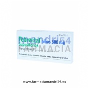 FEBRECTAL NIÑOS 300 MG SUPOSITORIOS , 6 supositorios