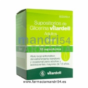 SUPOSITORIOS DE GLICERINA VILARDELL ADULTOS, 18 supositorios