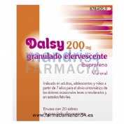 DALSY 200 mg GRANULADO EFERVESCENTE , 20 sobres
