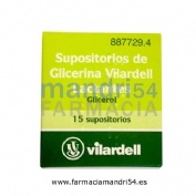 SUPOSITORIOS DE GLICERINA VILARDELL LACTANTES, 15 supositorios