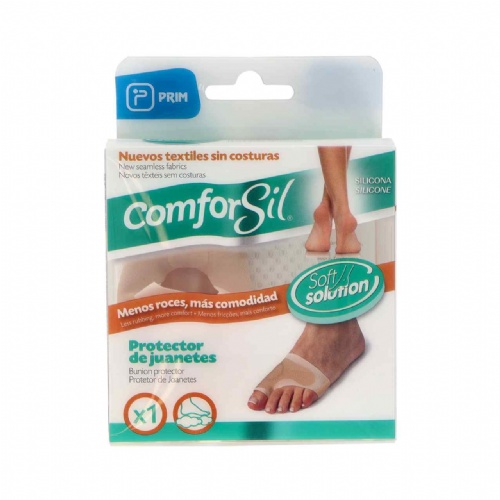 Protector tejido elastico con silicona para juanetes - comforsil (1 unidad talla s cc264s)