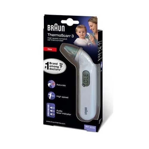 Termometro de oido infrarrojos - braun thermoscan3 irt3030